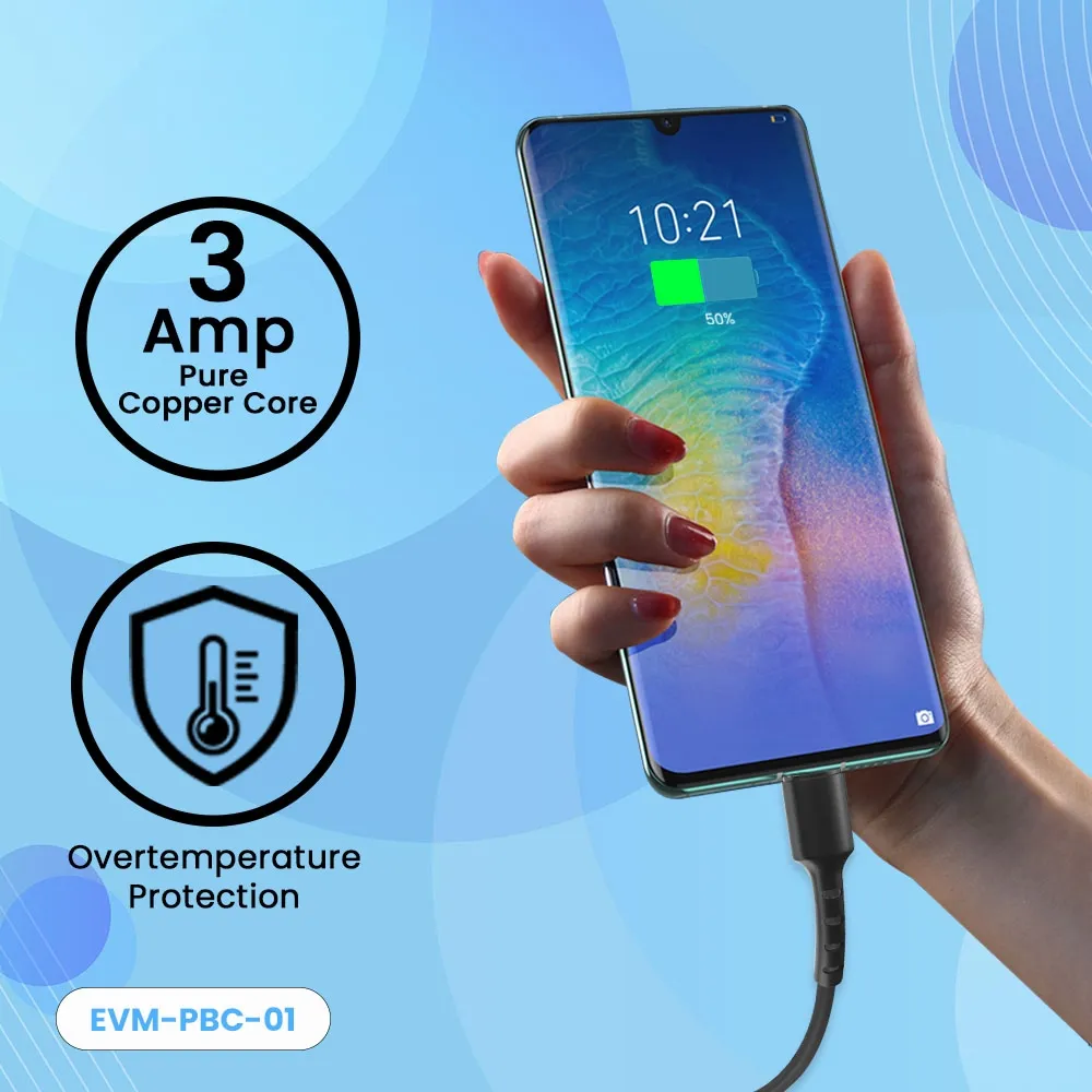 EVM Micro USB Power Bank Cable (300mm length) EVM-PBC-01-B view 6